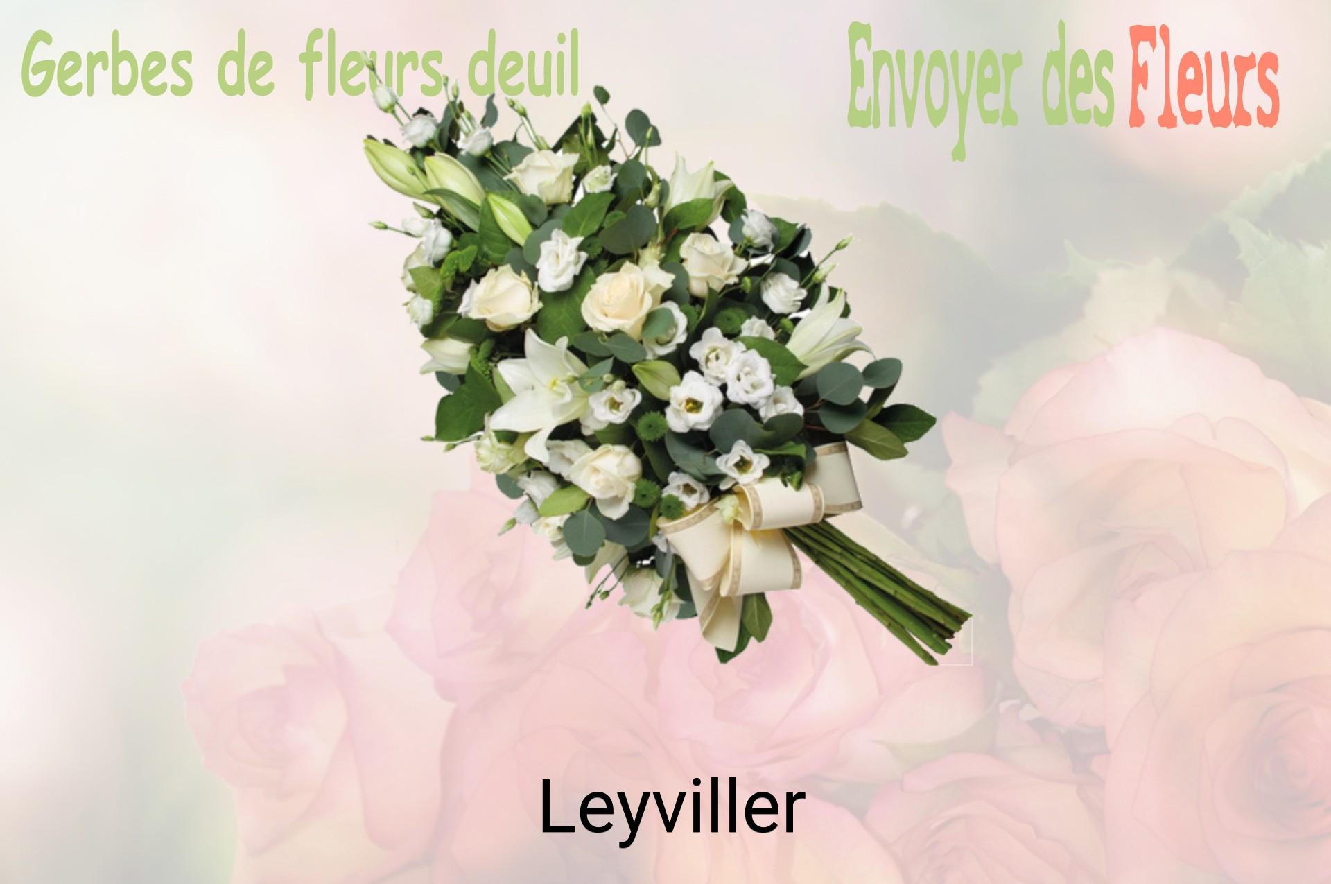 Gerbe de fleurs de deuil livrée à Leyviller